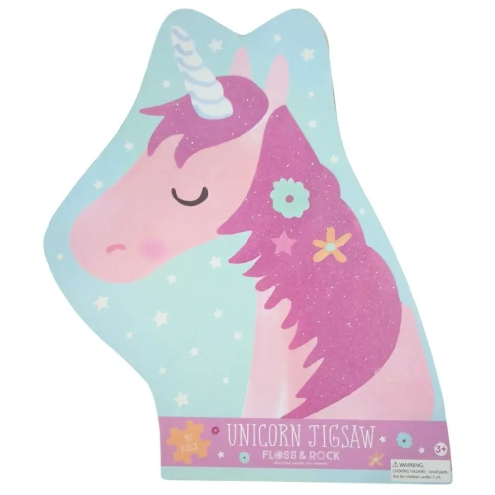 Floss & Rock Kids 40 Piece Jigsaw Puzzle Fairy Unicorn.